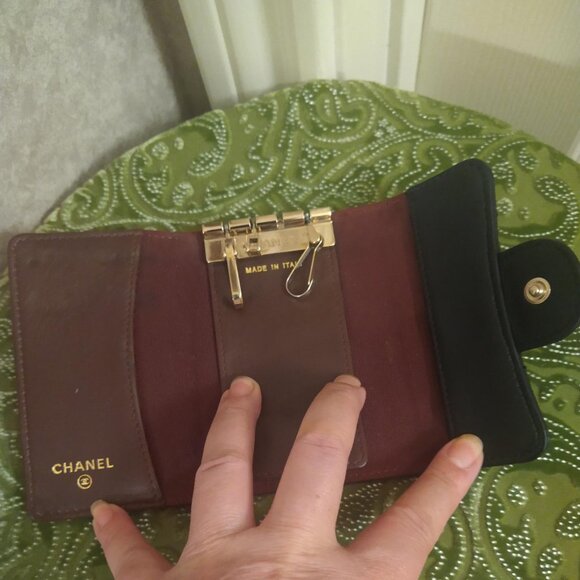 Chanel Mini Flap Quilted Lamb Skin Key Card Case - Picture 9 of 16